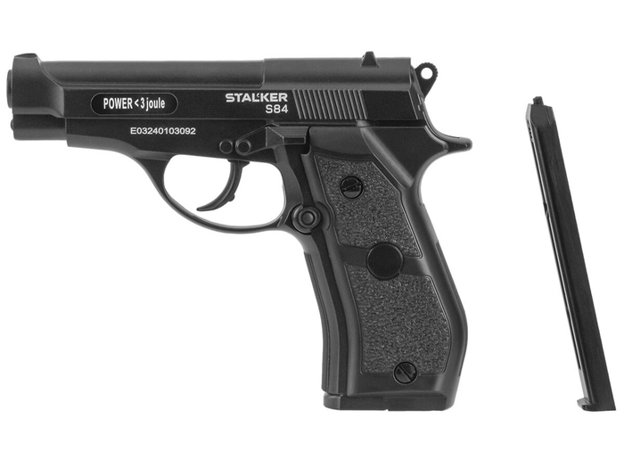 Пистолет пневматический Stalker S84 (Beretta 84) к.4,5мм (ST-11051M)