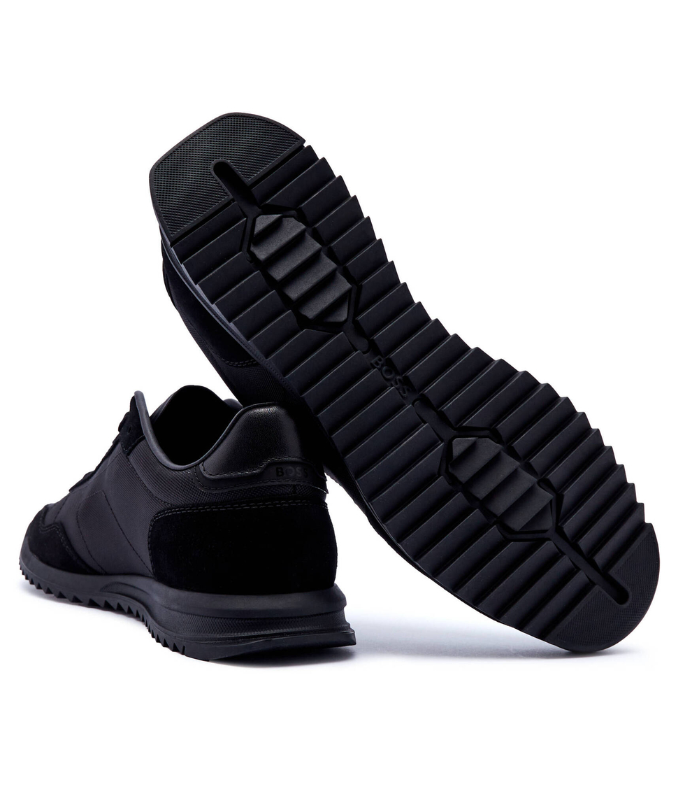 Кожаные кроссовки BOSS BLACK - черный(50517276)