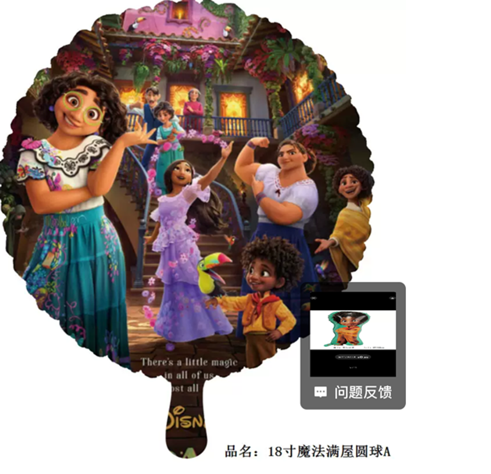 Фольгированный шарик "Энканто с семьёй" (120)10