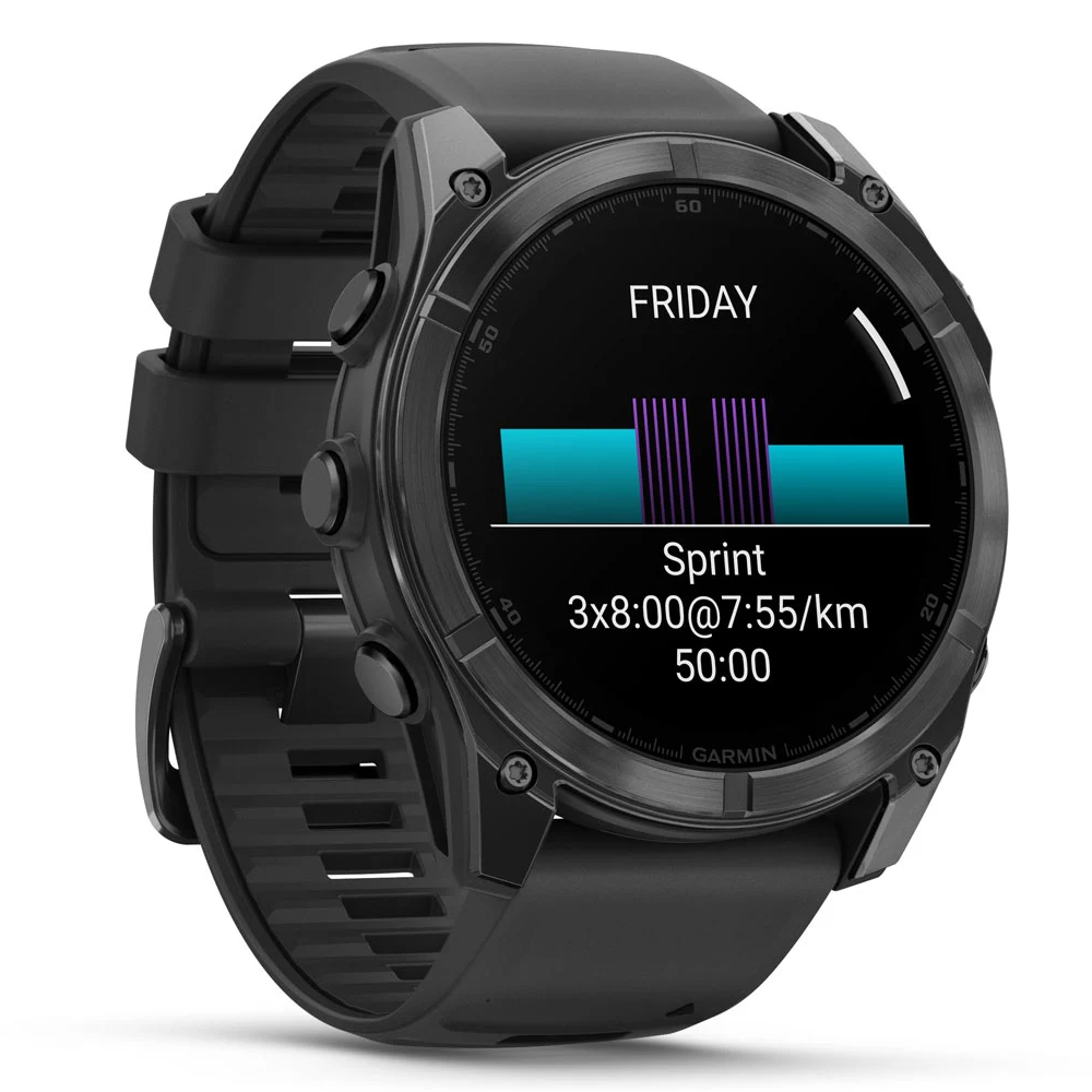 Смарт-часы Garmin Fenix 8 Amoled 51 мм Slate Grey with Black Silicone Band, 010-02905-00