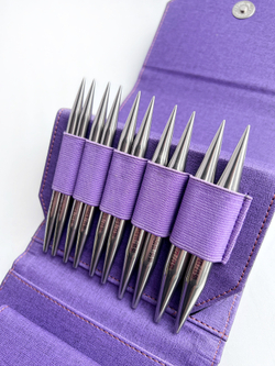 Набор съемных укороченных спиц 9см/9пар Flight Standard Purple Lykke