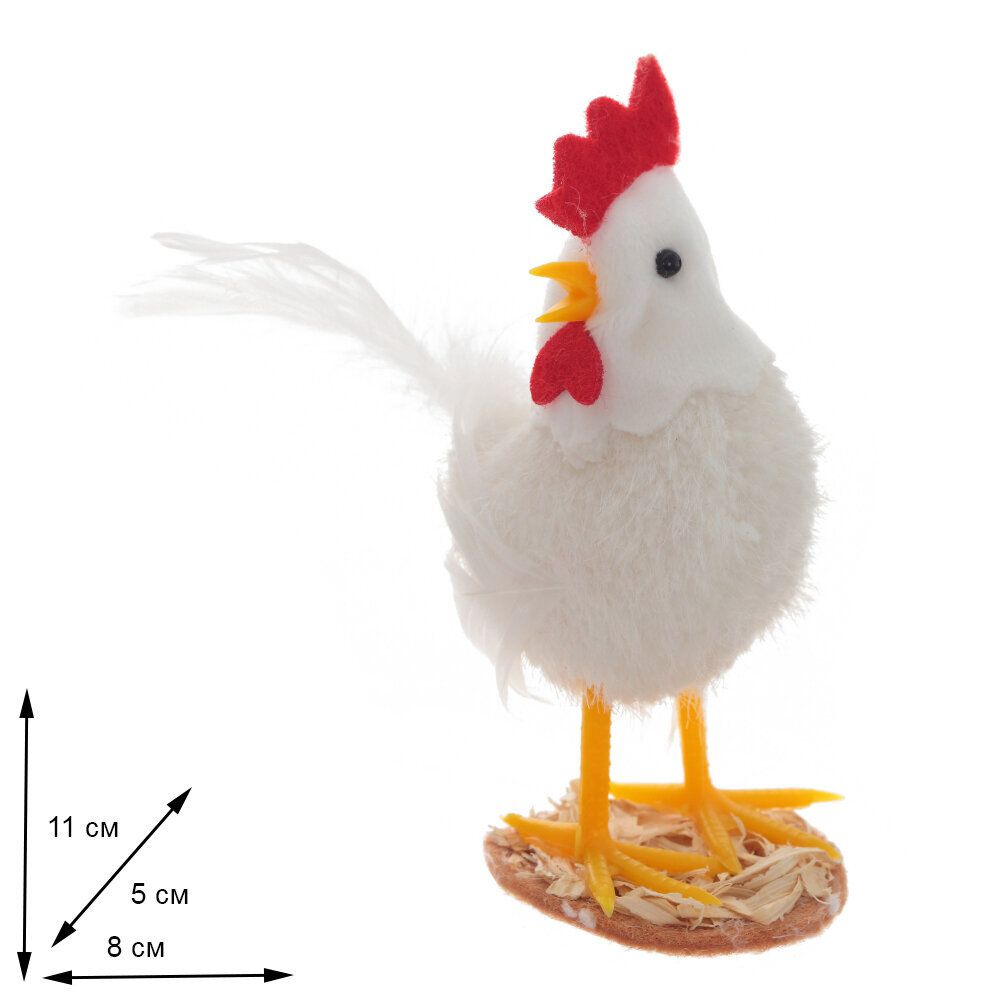 GAEM Фигурка декоративная "Петух", L8 W5 H11 см, 2в.