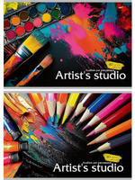 Альбом для рисования А4 40л. "Яркое творчество" скрепка, 2 дизайна (Проф-Пресс)