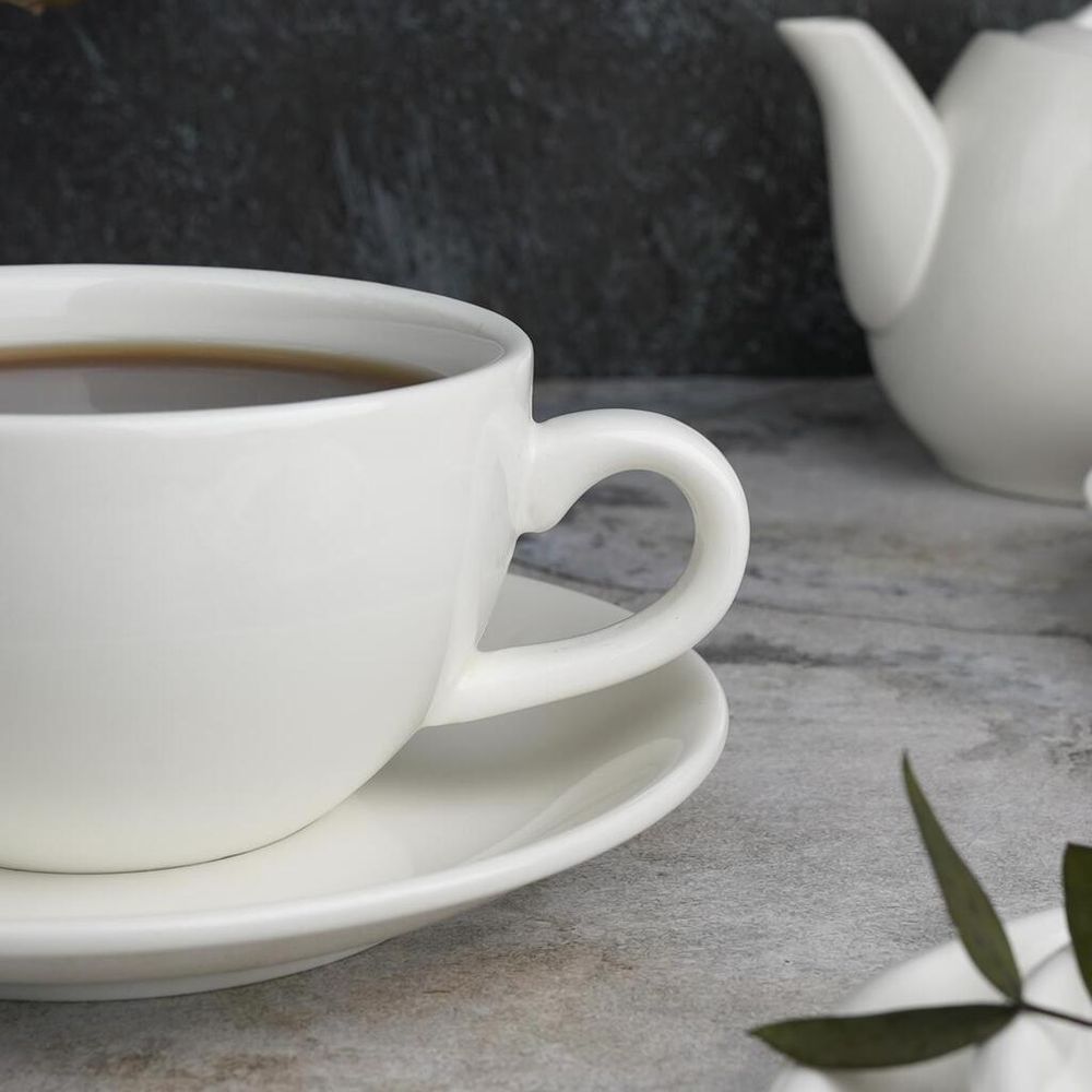 Чайная пара 290 мл белая d 9,6 см h6,2 см фарфор P.L. Proff Cuisine [4]