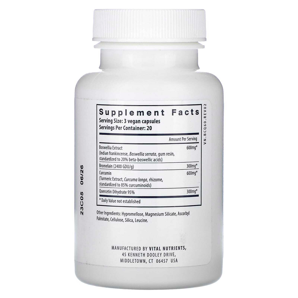 Vital Nutrients, BCQ, 60 веганских капсул