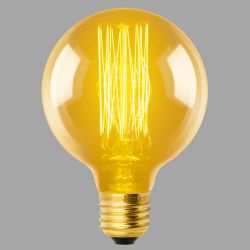 IL-V-G80-60-GOLDEN-E27 VW01 Лампа накаливания Vintage. Форма шар. Форма нити VW. Картон. ТМ Uniel