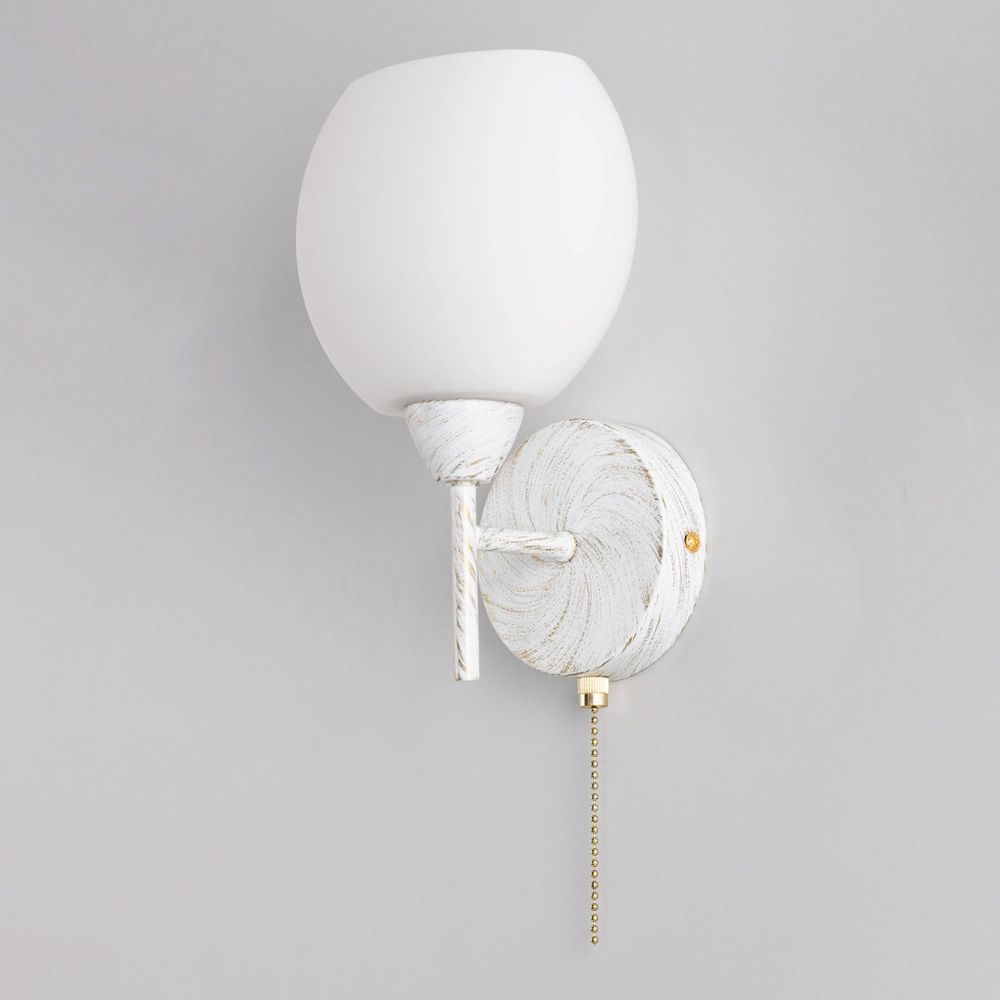 Citilux Флорида CL148310 Бра с выключателем Белое с патиной