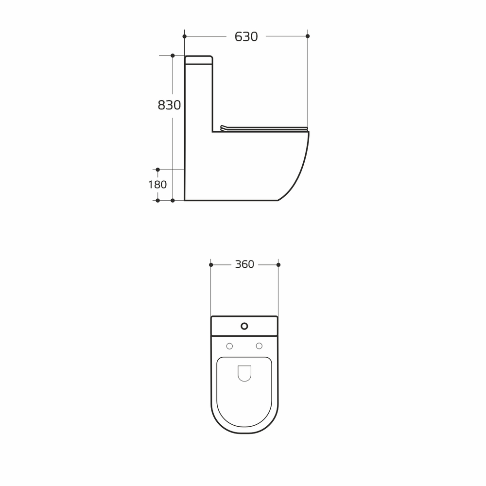 Унитаз-моноблок безободковый WAVE ZEN Tornado3.0, гор,ниж,2-кн.арм,сид.дюро,м/л,быстр,БЕЛЫЙ глянец