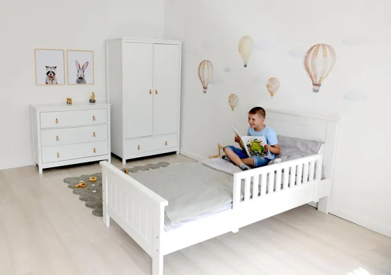 Защитный бортик Wood (белый)