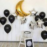 Шар (35"/89 см) Фигура, Полумесяц, Золото 1 шт.