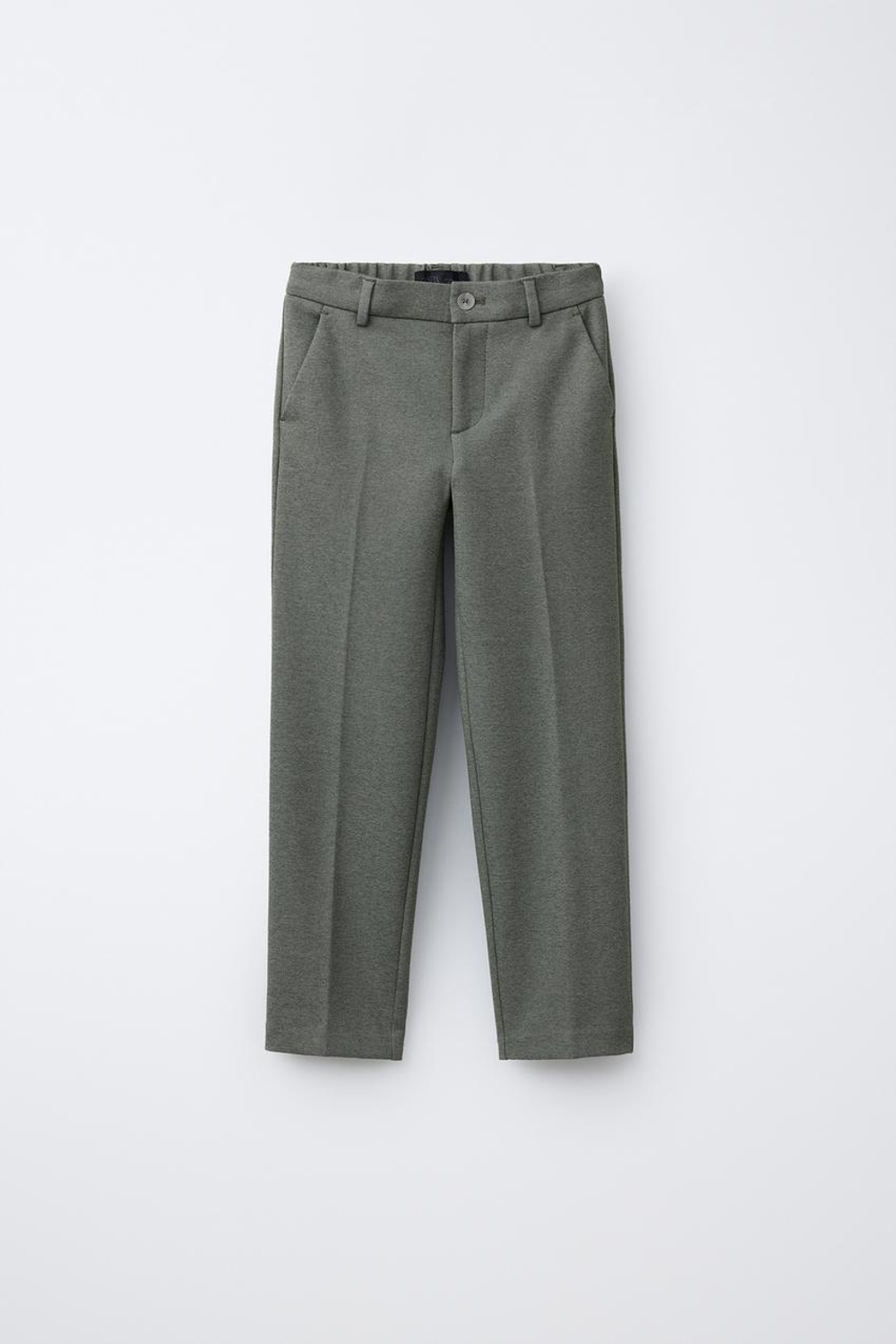 ZARA КОСТЮМНЫЕ БРЮКИ, МЯГКИЙ ЗЕЛЕНЫЙ