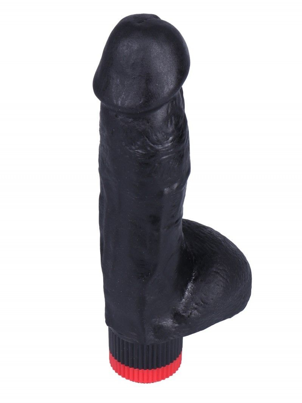 Черный вибратор-реалистик №5 - 16 см.