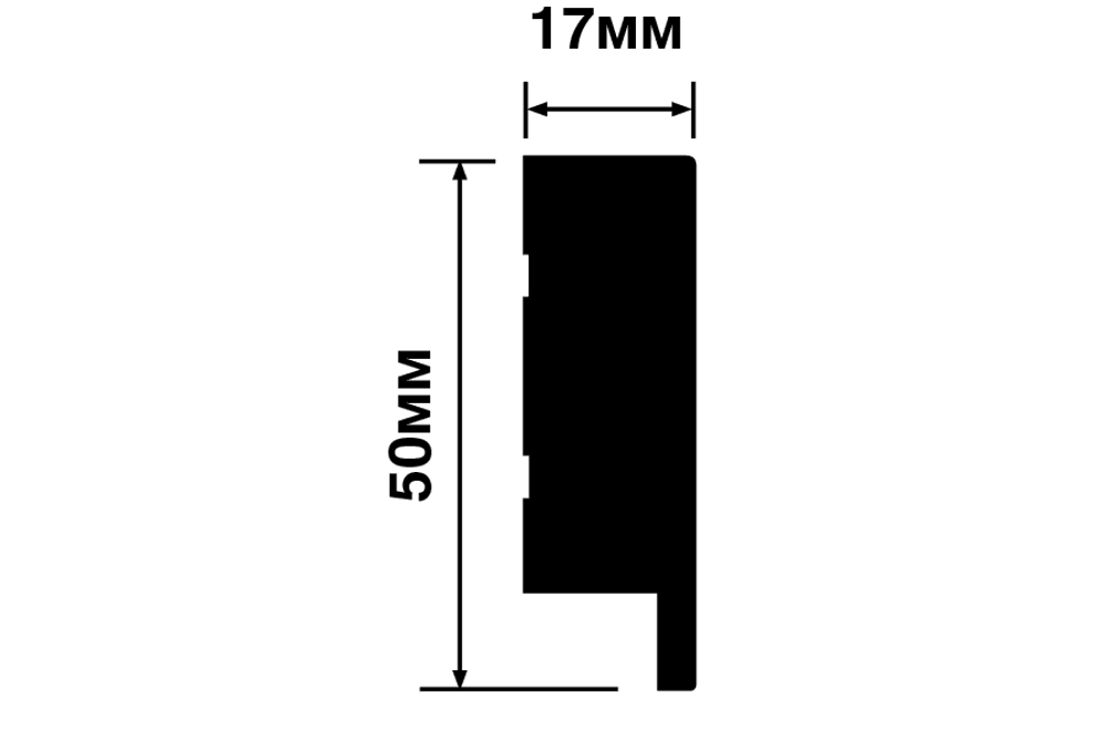 Финишный молдинг декорированный HiWood, 270x5 см