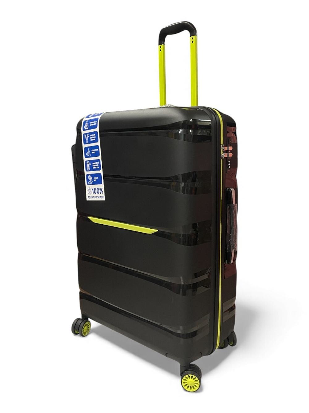 Большой чемодан Bon-Voyage PP Skycase#3, Черный, L