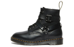 Dr.Martens Dr. Martin Cristofor leather lace-up buckle short-sleeved Martin boots for men and women in the same style black