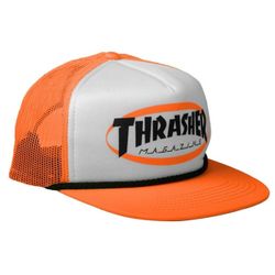 Кепка Thrasher Ellipse Mag Logo Trucker Rope Hat Orange