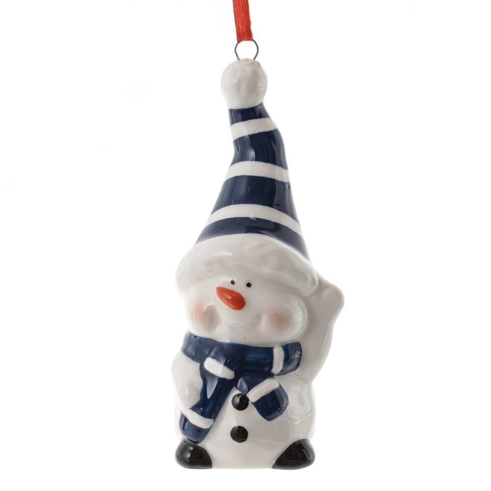 GAEM Фигурка декоративная подвесная "Снеговик", L3,5 W4,5 H9,5 см, 3в.