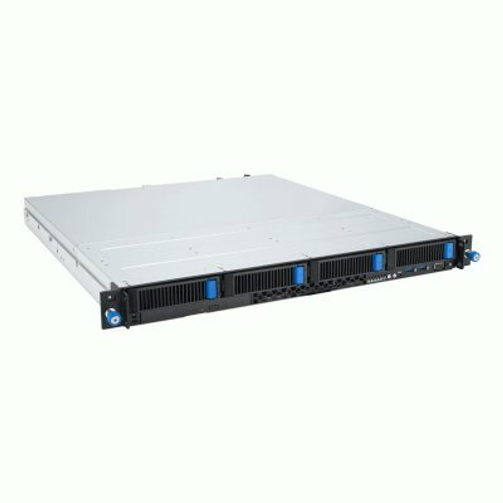 Сервер Asus RS300-E12-RS4 1U, LGA1700 Intel C262, 4x DDR5 ECC UDIMM 4400 МГц, Aspeed AST2600, 2x Intel i210AT, 2x 450W, 90SF03A1-M00070