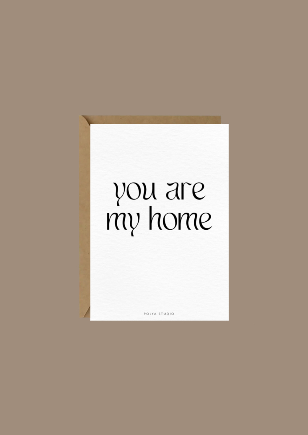 Открытка MY HOME