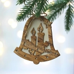 Подвеска «Колокольчик - Свечи» 10*11 см