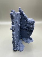 Разрушенная стена дома для диорам и макетов, 1:35