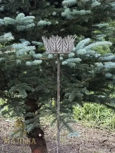 Кашпо на опоре "Антик грин" 14x8.5 см + 85 см опора