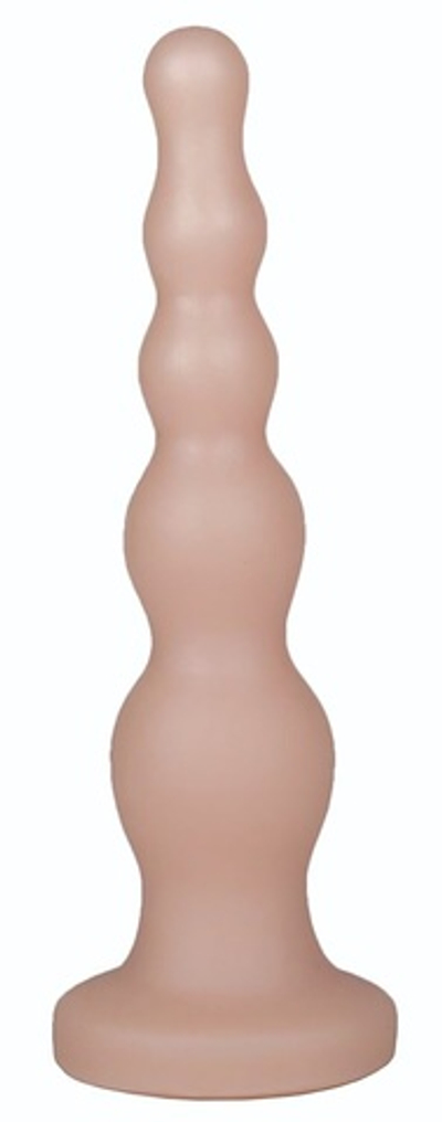 Телесная анальная ёлочка - 17,5 см. (Цвет: телесный)