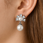 Серьги Dyrberg Kern VERONICA SS CRYSTAL /WHITE PEARL 450108