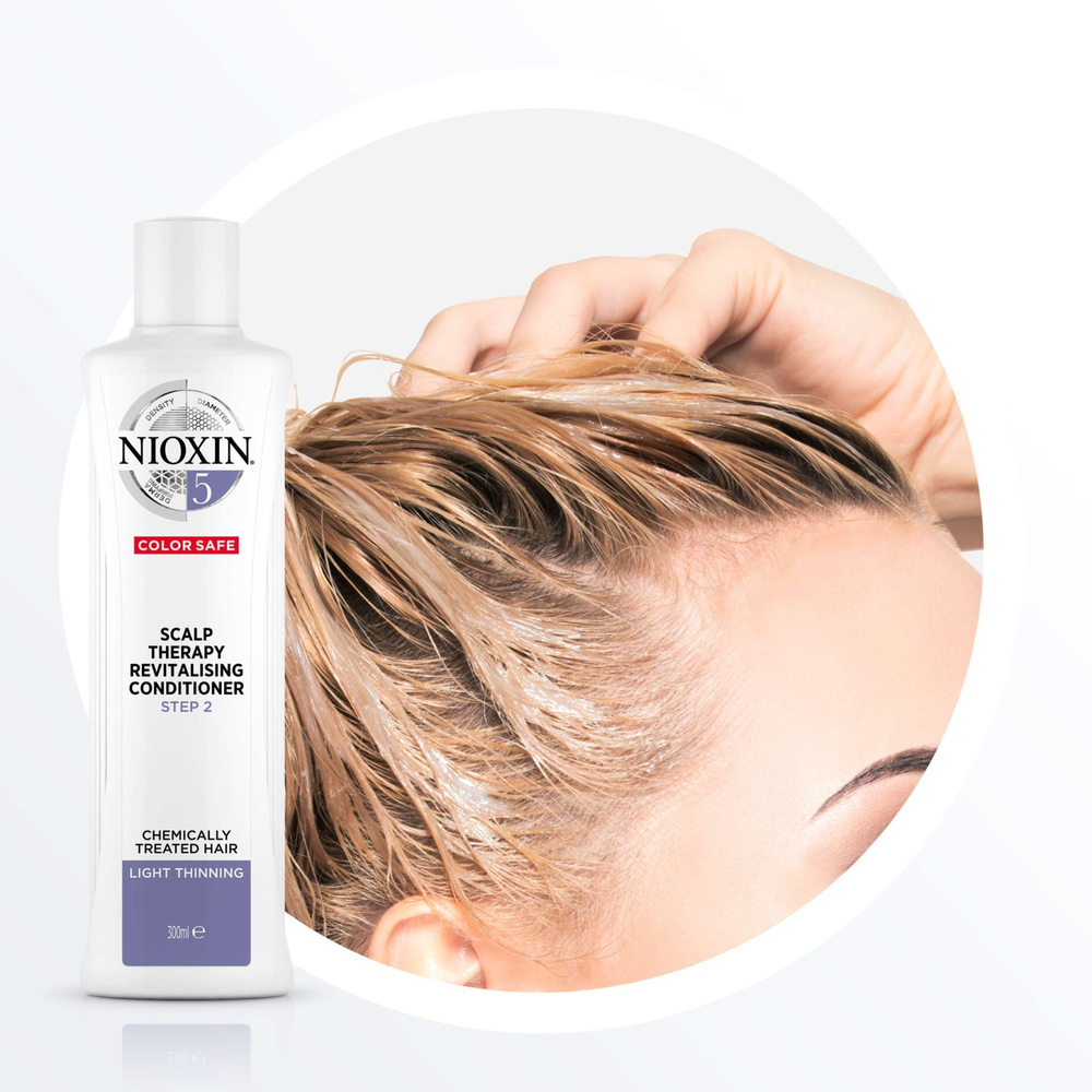 Nioxin System 5 Color Safe Scalp Therapy Revitalising Conditioner - кондиционер для обесцвеченных волос /   300  ml  / GTIN 3614226738028