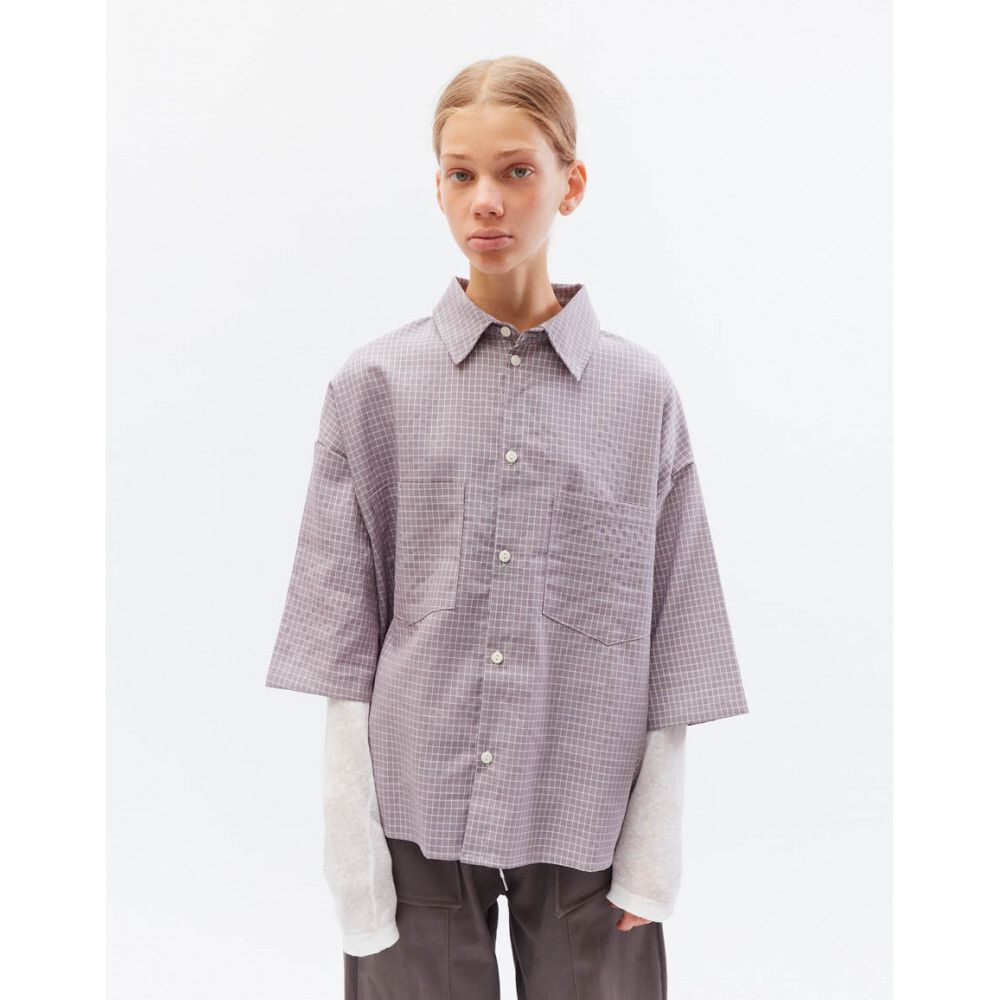 Рубашка БИЧ укороченная серая