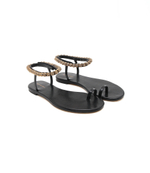 Кожаные босоножки TORY BURCH - черный(134975)