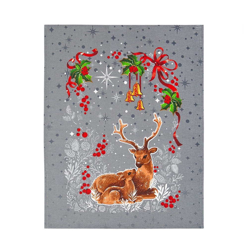 Набор кухонных полотенец, 3 шт , 45х60 см , рогожка