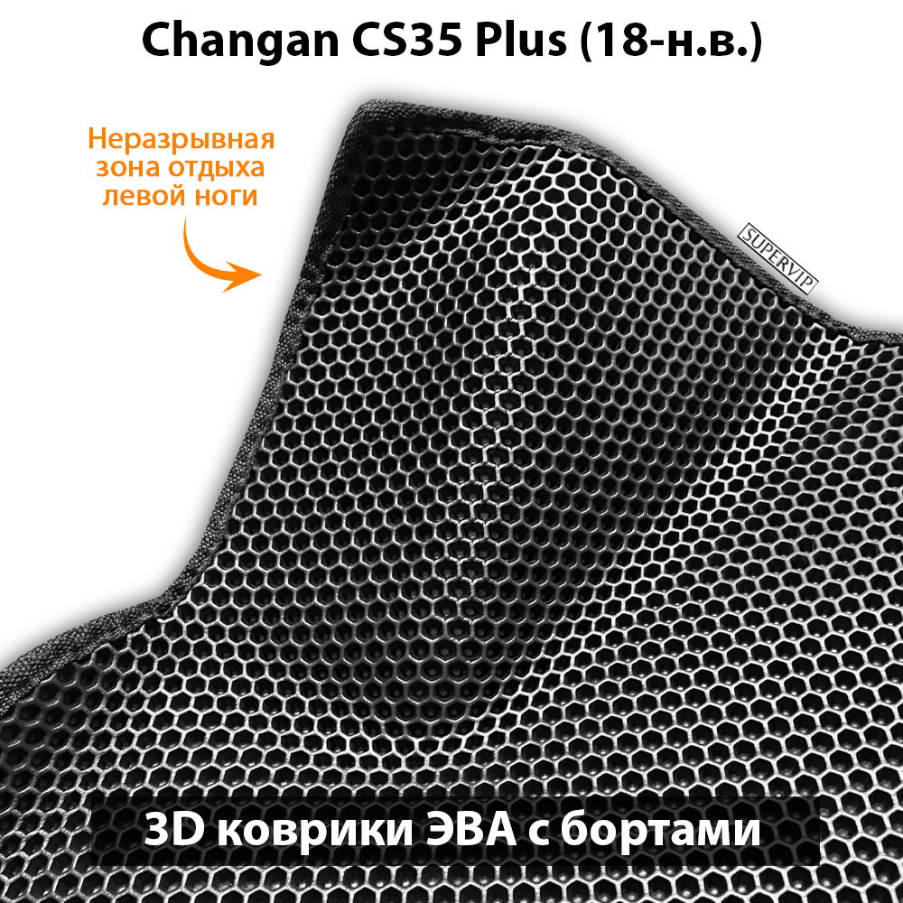 Передние автомобильные коврики ЭВА с бортами для Changan CS35 Plus (18-н.в.)