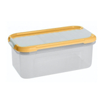 Емкость для сыпучих продуктов "Modena" прямоугольная 0,5л с дозатором (бледно-желтый)