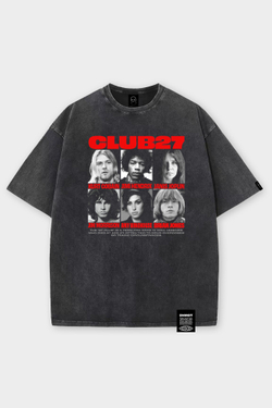 Футболка SHMOT "Club 27" GARMENT DYE Черный