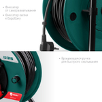 KRAFTOOL P-315, ПВС, 3 x 1.5 мм2, 30 м, 3500 Вт, IP44, силовой удлинитель на катушке (55084-30)