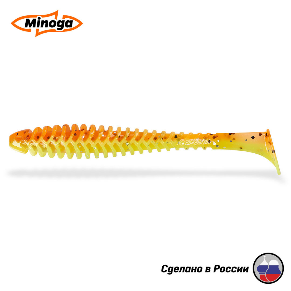 Силиконовая приманка "Minoga" ACTION 5,0"(5шт) 127мм, 7,7 гр, цвет 324