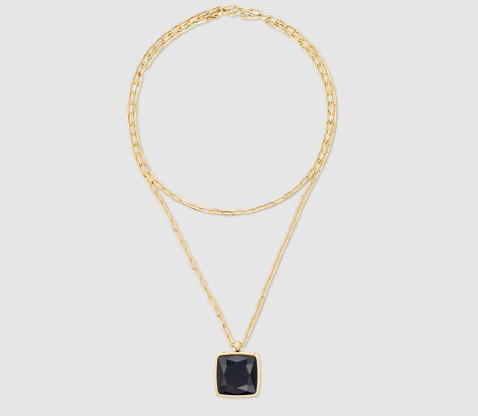 Колье Coeur de Lion Black-Gold 1201/10-1316