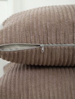 Подушки декоративные 40х40 со съемным чехлом 2шт линия капучино