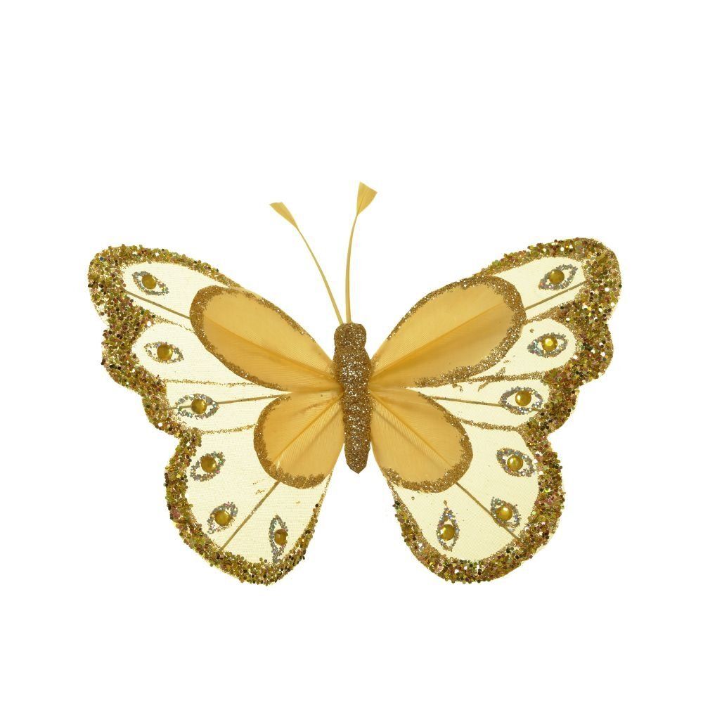 GAEM Изделие декоративное на клипсе "Бабочка", L17 W2 H12 см, 3в.
