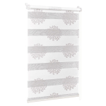 Рулонная штора День и ночь, 160х62 см, шир.крепл. 66 см, крем, серебро, СРШ-01МК-44802