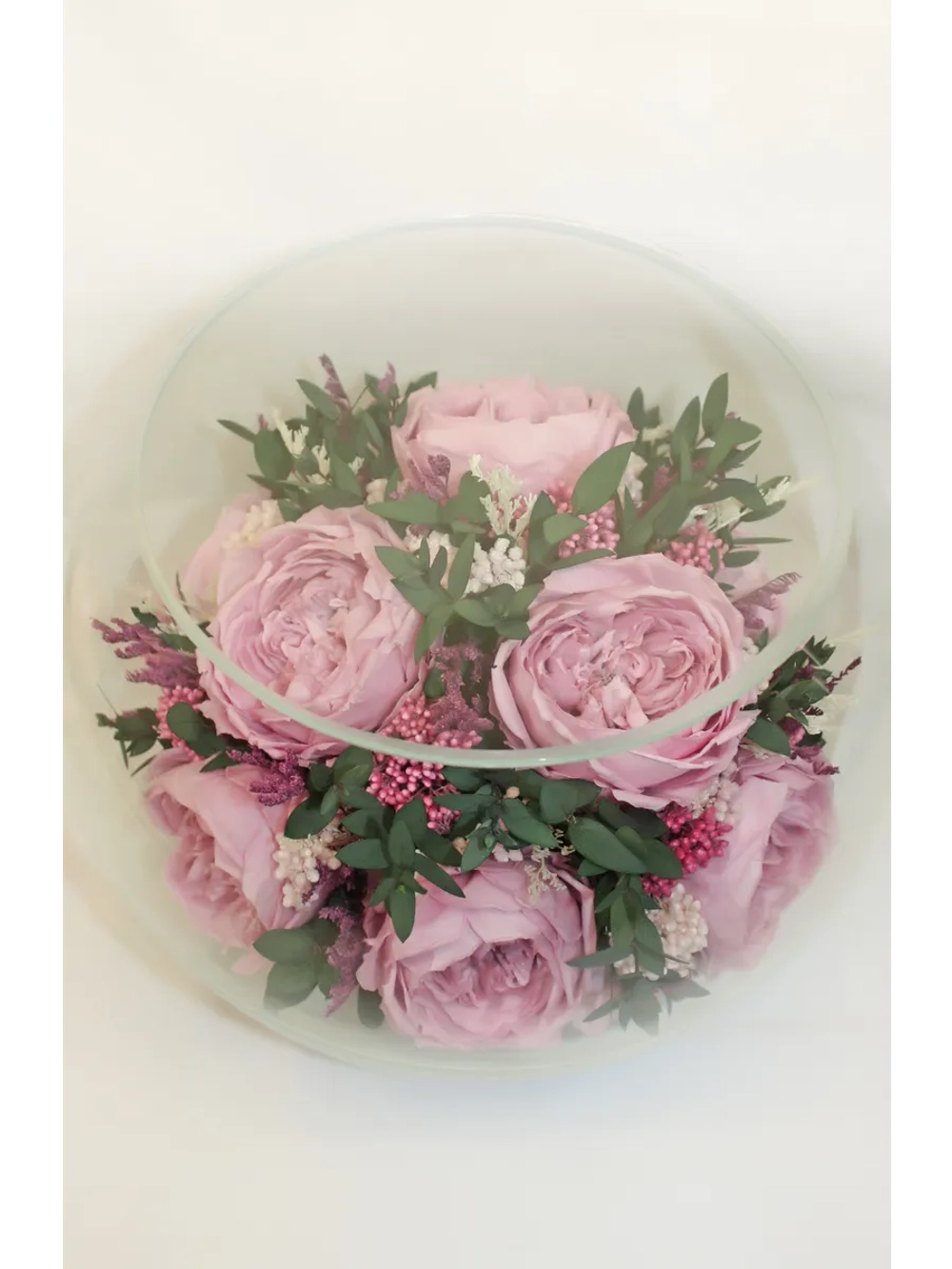 натуральные пионы в стекле, вакуум*