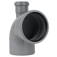 Отвод канализационный с фронтальным выходом вверх RTP 110х50 мм 90°