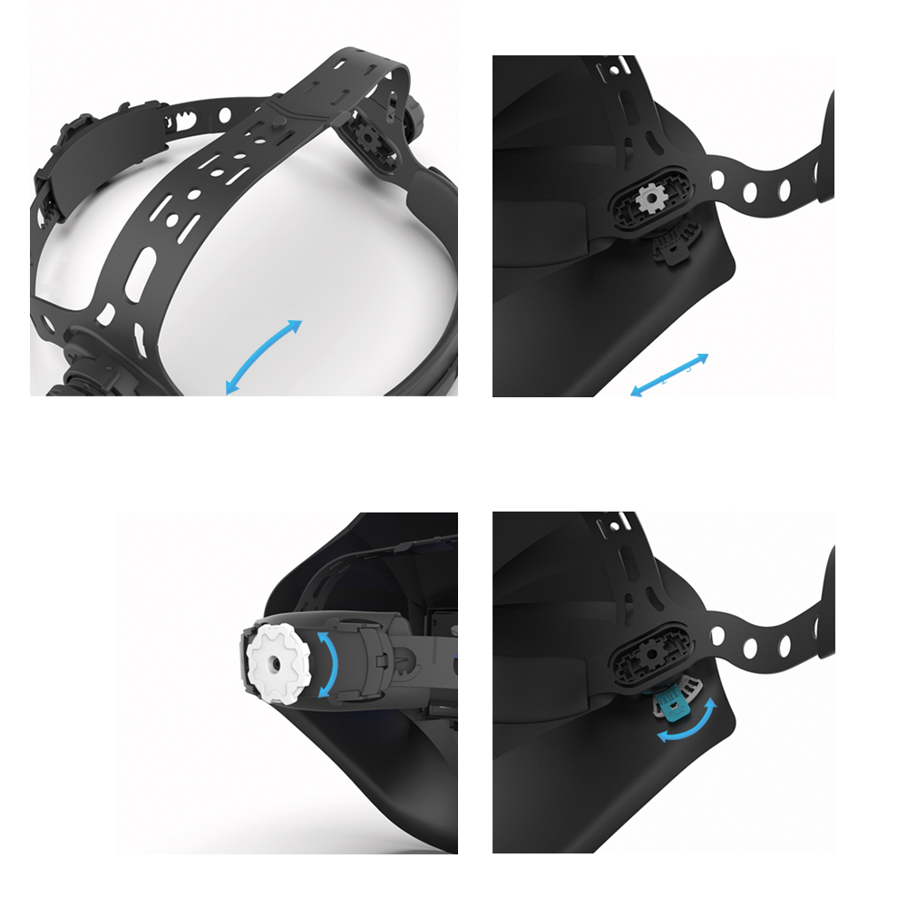 Маска сварщика хамелеон BLACK MASK c АСФ 777 51ST777SS (с наклейками)