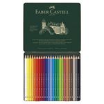 Карандаши цветные акварельные художественные FABER-CASTELL "Albrecht Durer", 24 цвета, металлическая коробка, 117524