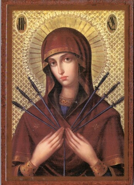 Икона 10х7 ПБ Умягчение злых сердец на дереве (Давыдов и сыновья)