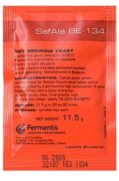 Пивные дрожжи Fermentis "Safale BE-134", 11,5г
