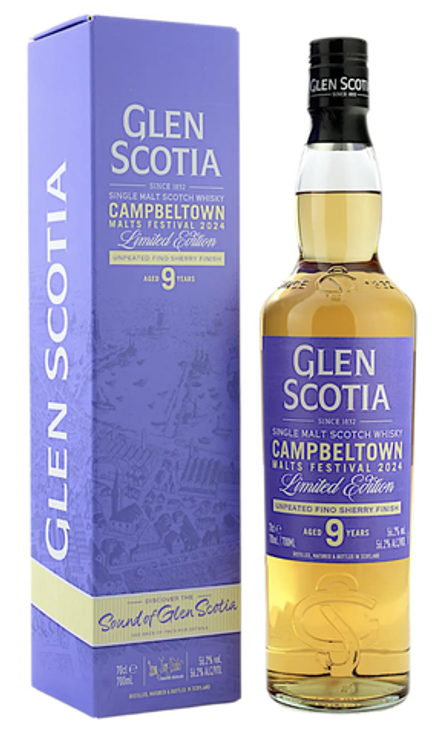 Виски Glen Scotia 9 Years Old Unpeated Fino Sherry Finish, 0.7 л.