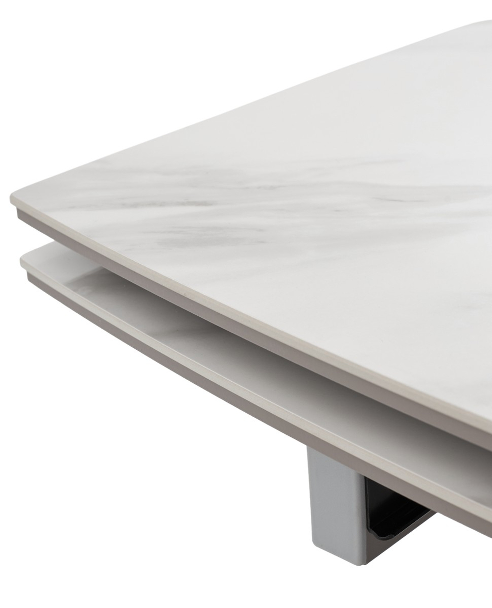 Стол М-City DISAUR Ольхон 180 Белый мрамор Активный, керамика, Латте каркас