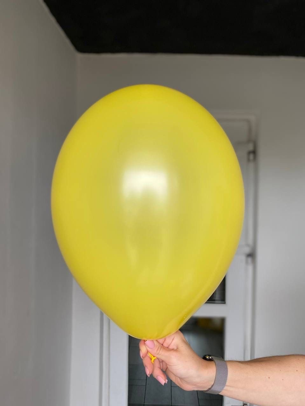 Воздушный шар однотонный темно-желтый пастель ПАЛИТРА №4021